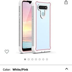TJS Phone Case Compatible with LG Stylo 6, Dual Layer Heavy Duty case